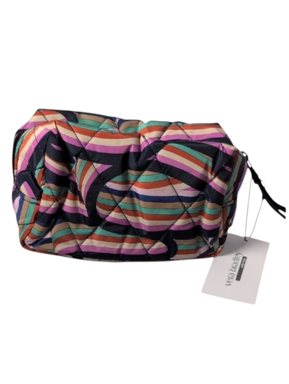 Vera Bradley Outlet Ultralight Essential Small Cosmetic Bag in Retro Ribbons